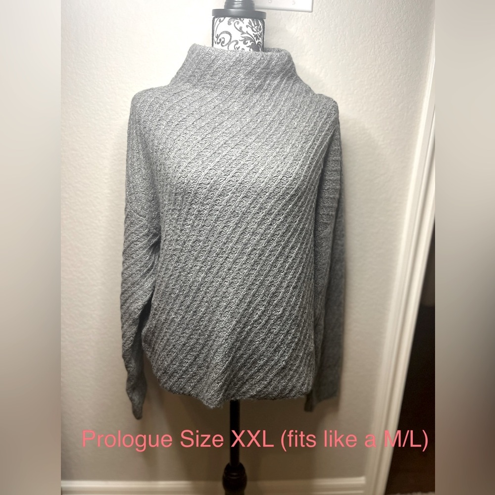 Turtle neck sweater runs small